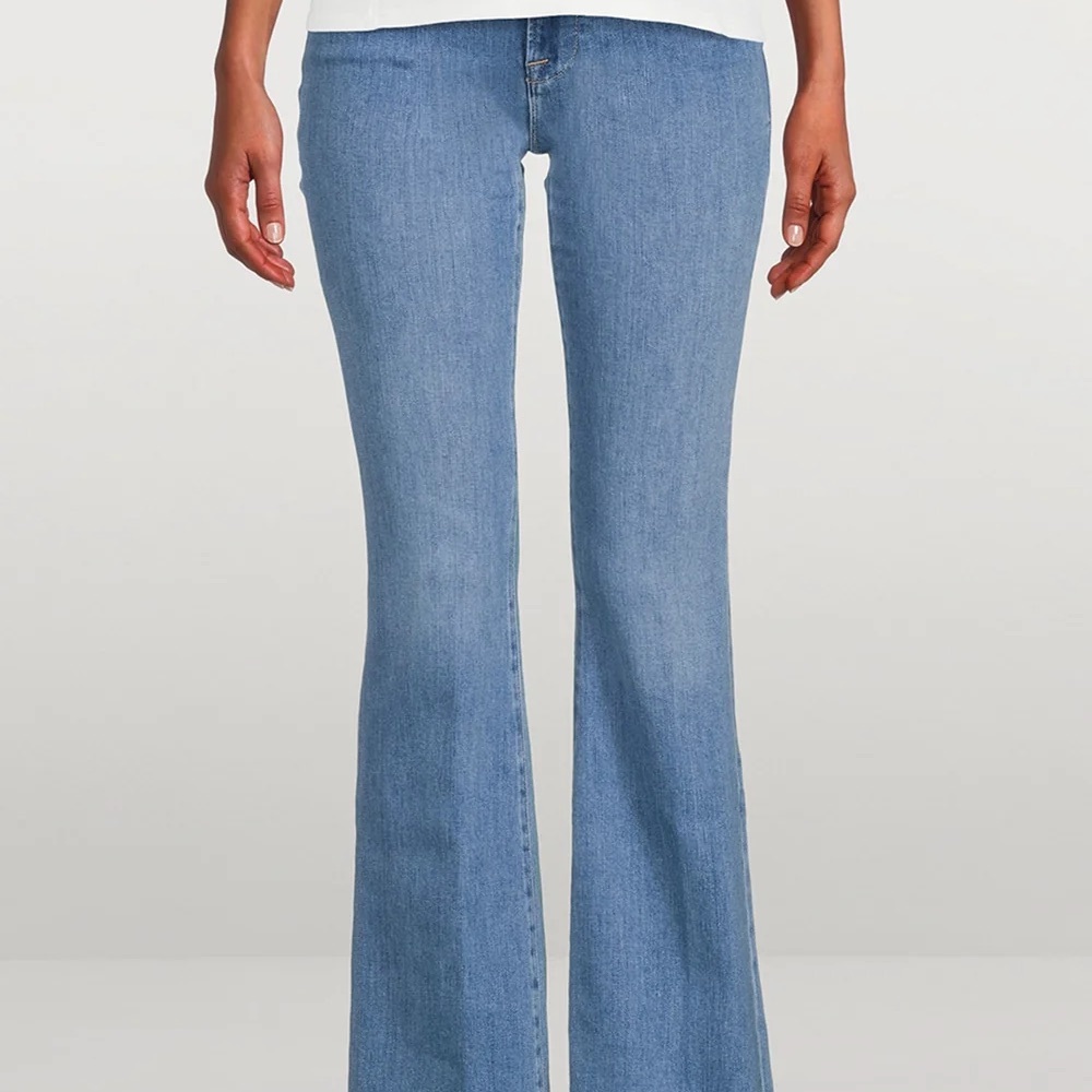 Frame Denim Blue Flare & Wide Leg Jeans